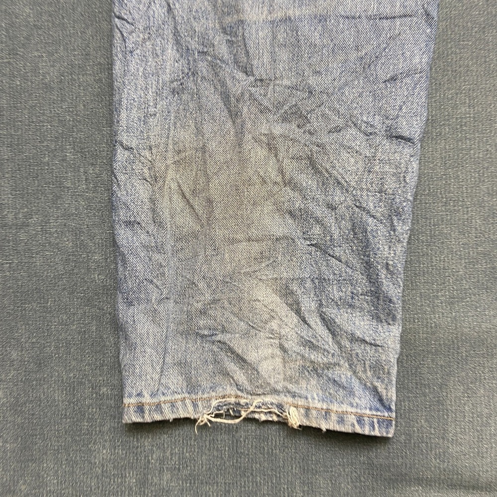 Levi's 550 Jeans Men 44x34 Blue Denim Light Wash Straight Relaxed Fit Whiskering - Picture 2 of 15
